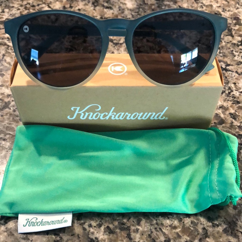 Knockaround blue ice glasses (Mai Tias). Brand new!
